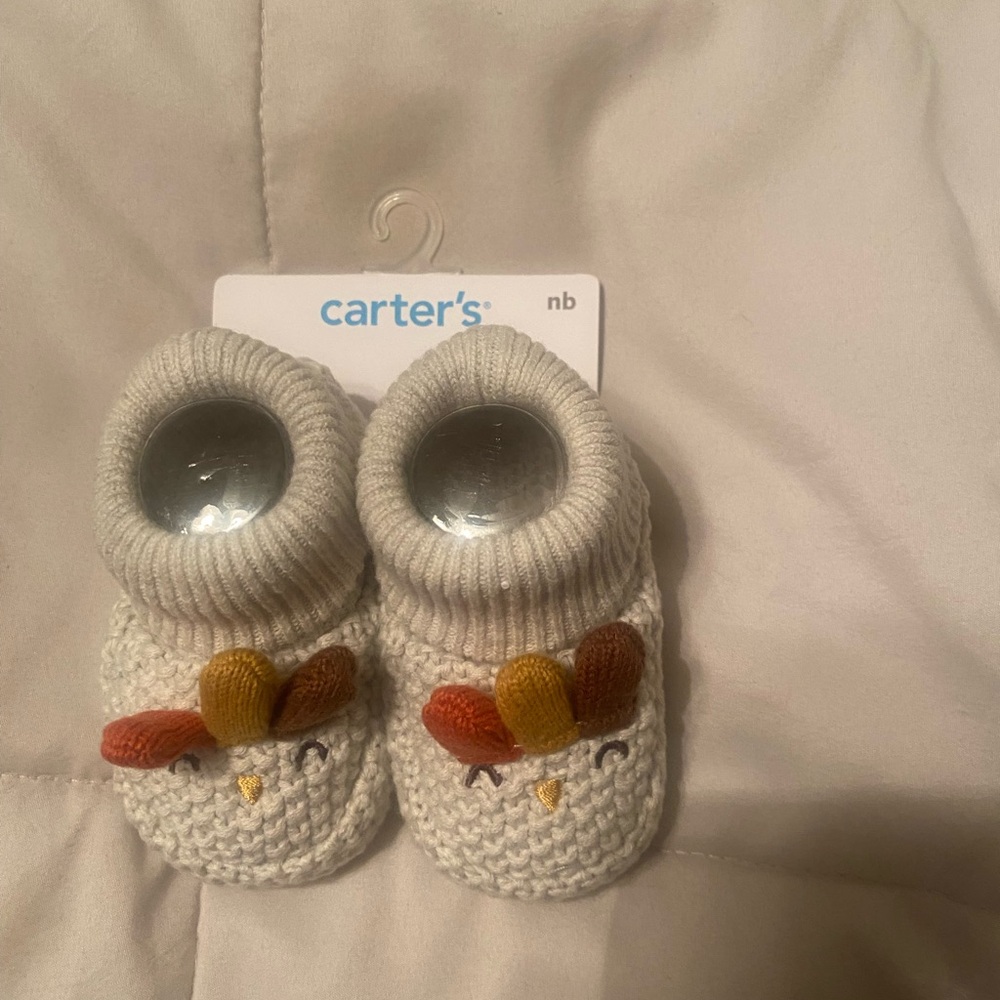 carters nb turkey booties